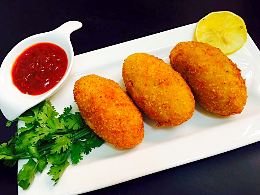 Potato and meat croquettes