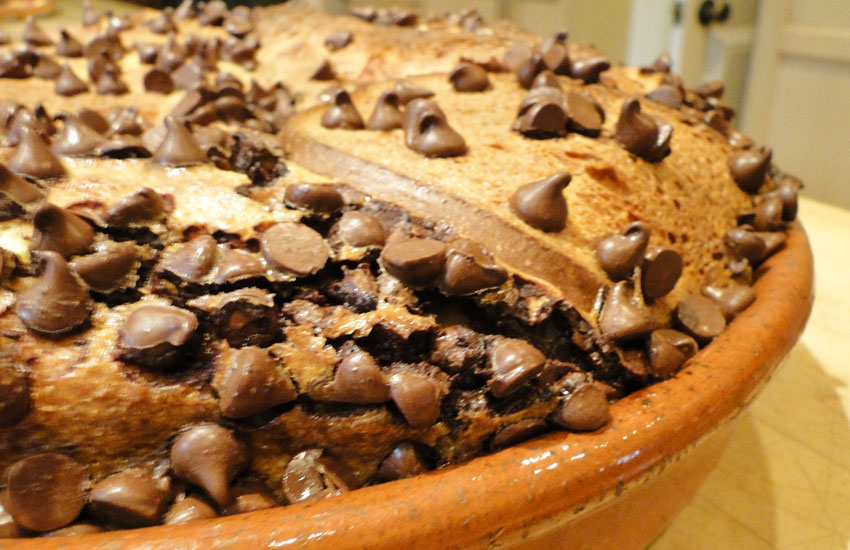 Hawaiian Chocolate Bread Pudding