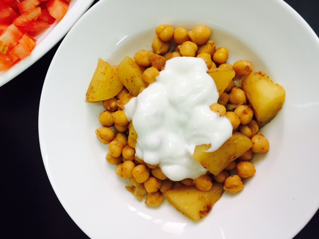 Chana Chaat (Chickpea snack)