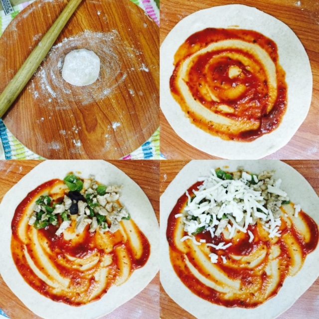 Pizza paratha (calzone)