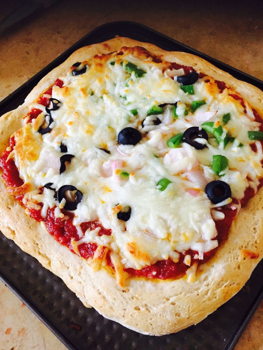 Two ingredient pizza