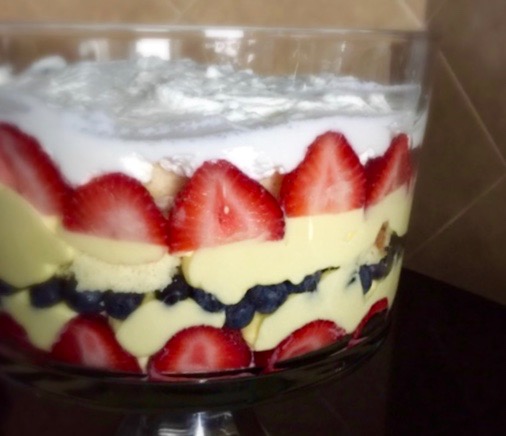 Red, White and Blue Trifle Dessert Recipe