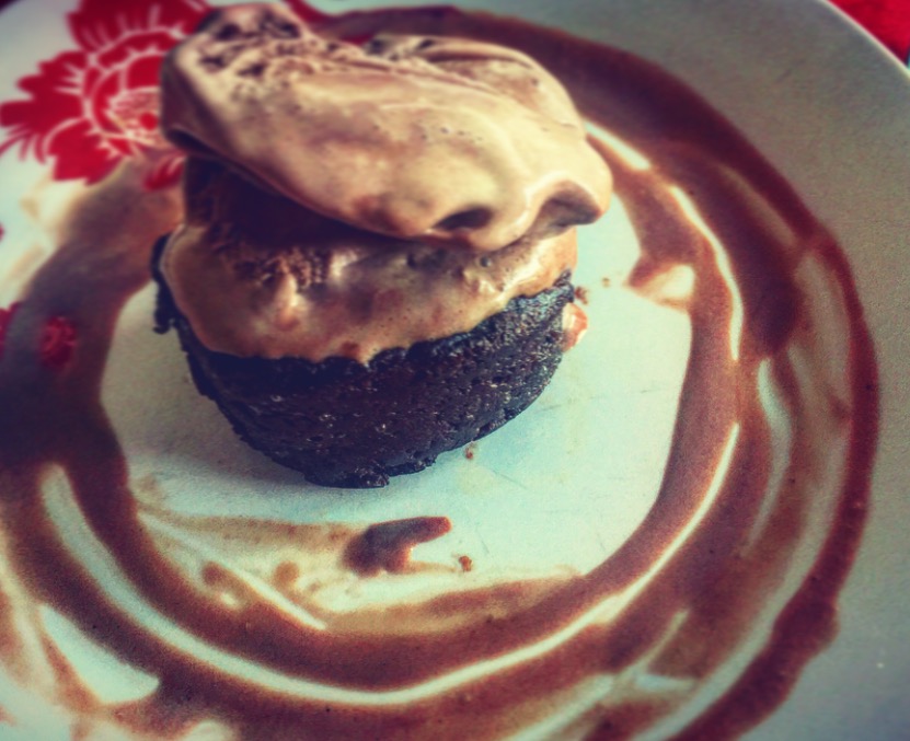 Chocolate muffin cupcake