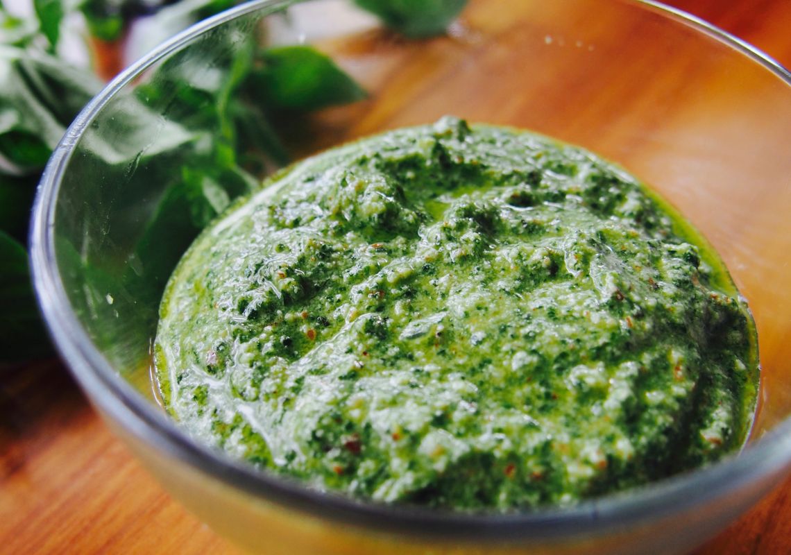 Homemade Basil Pesto Sauce Recipe