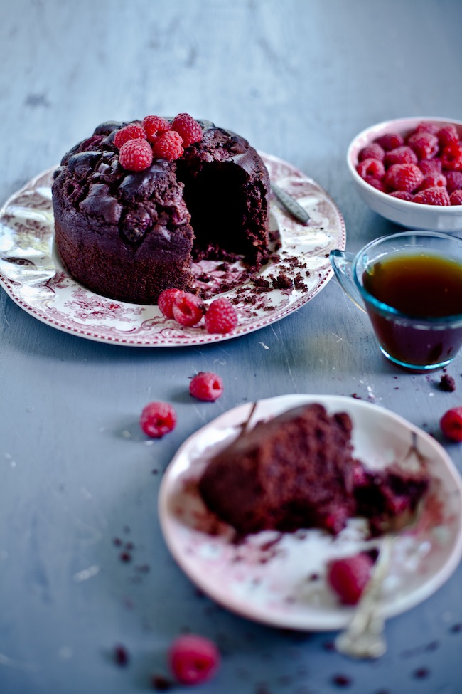  Raspberry Ricotta Chocolate Cake