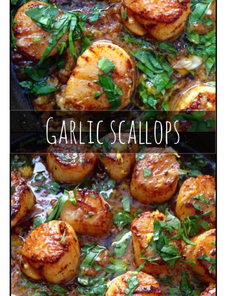 Garlic scallops