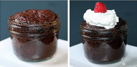 Chocolate lava mug cake