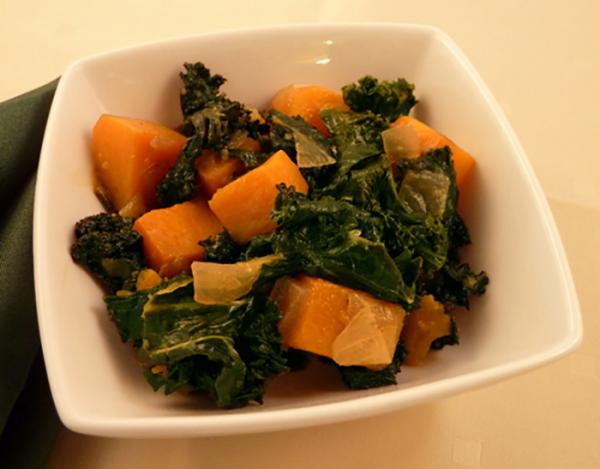 Curried Butternut Squash and Kale