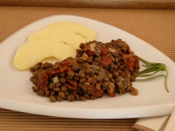 Mustard Tarragon Scented French Lentils