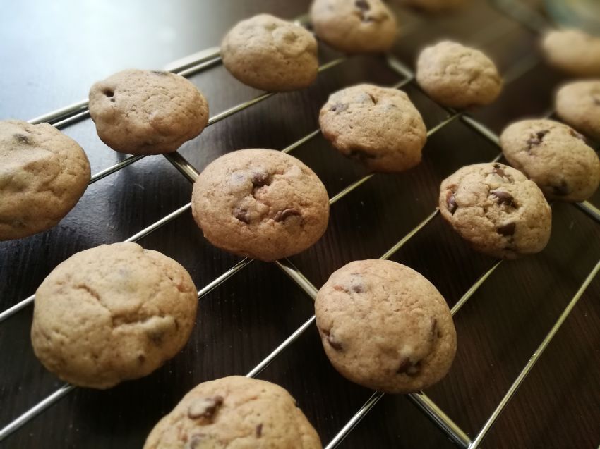 Wheat-Almond and Choco-chip Cookies