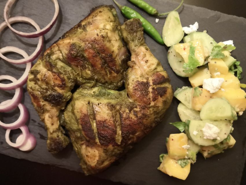 Green chilly and lime Chicken