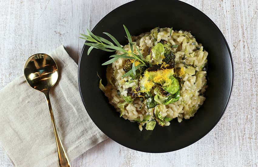 Ottolenghi's Brussels Sprout Risotto
