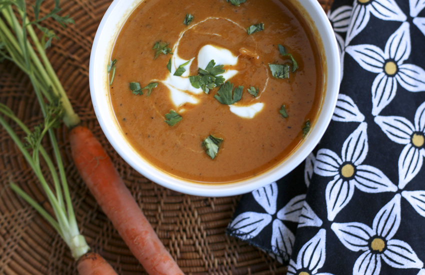 Roasted Carrot Coconut Milk Soup