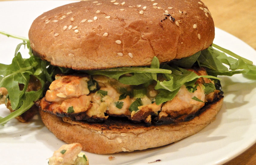 Salmon Burgers With Ginger & Wasabi