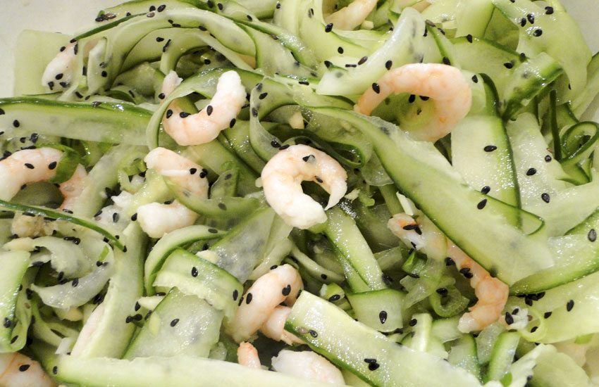 Japanese Cucumber & Shrimp Salad