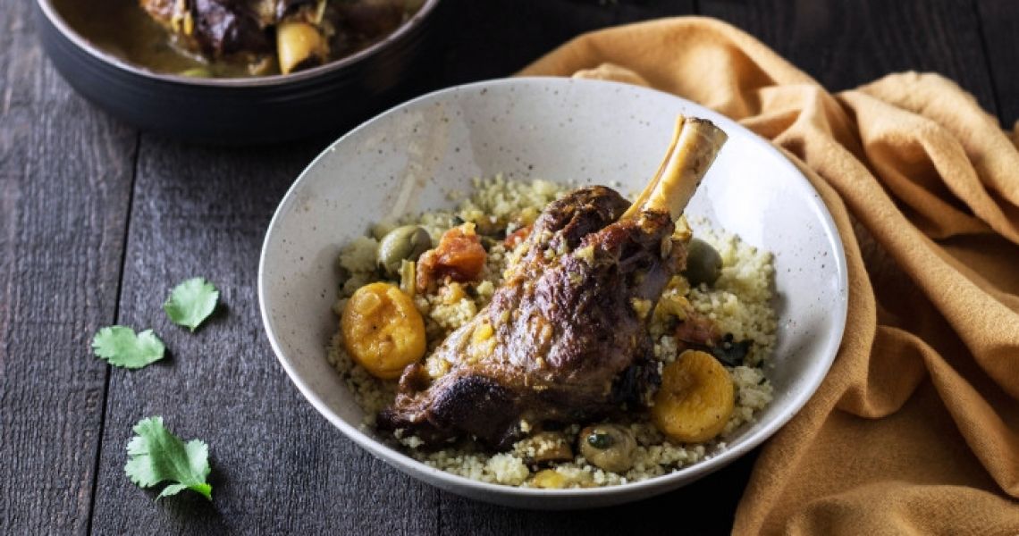 Moroccan Lamb Shanks with Apricots