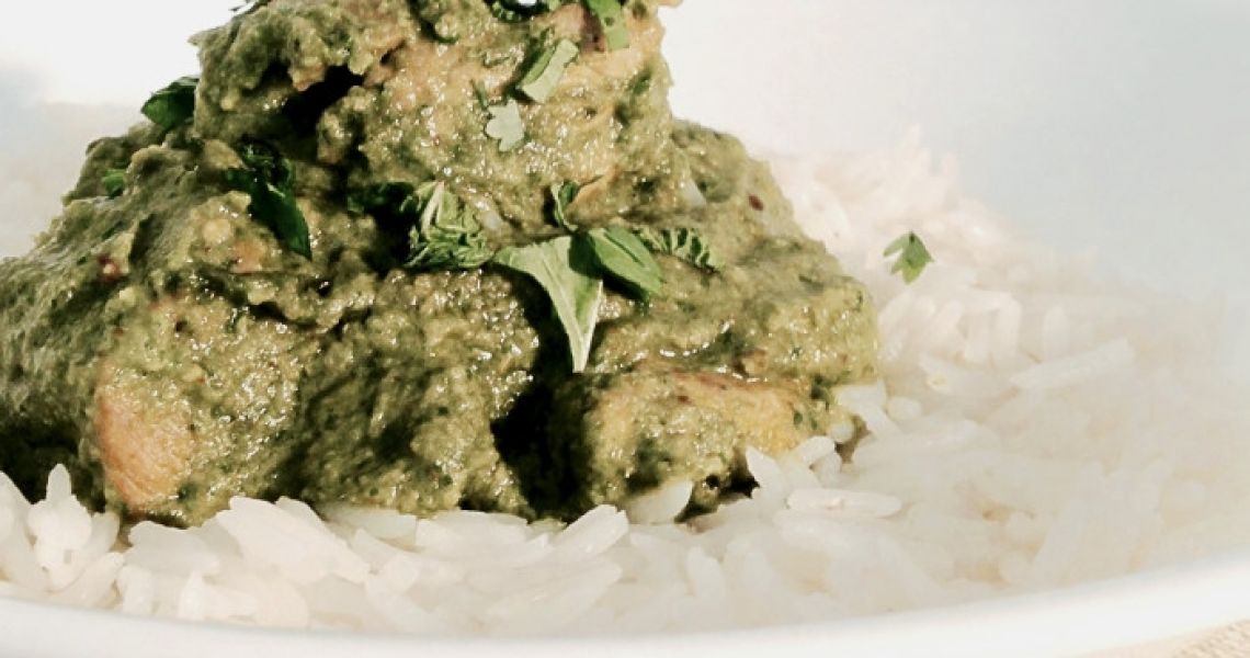 Indian Green-Coconut Curry with Chicken