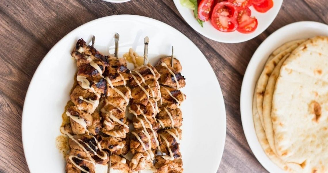 Spiced Chicken Kebabs with Tahini Sauce