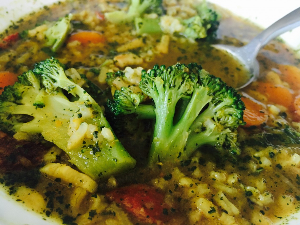 Feel Good Veggie and Rice Soup