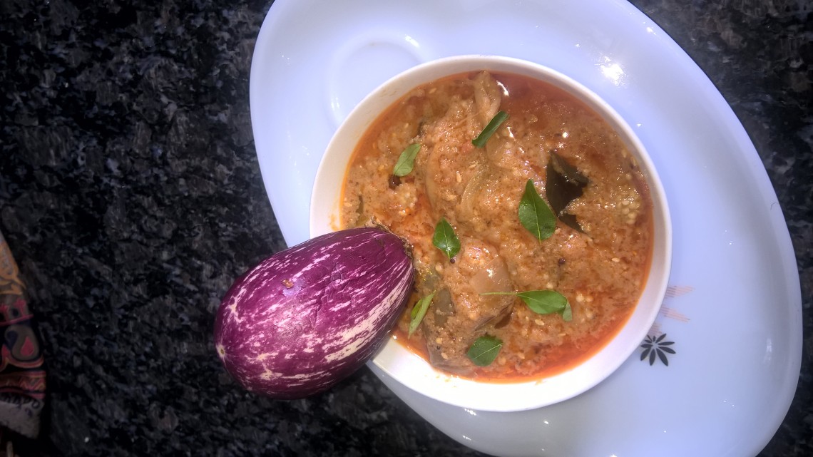 Brinjal - Sesame - Groundnut Curry 