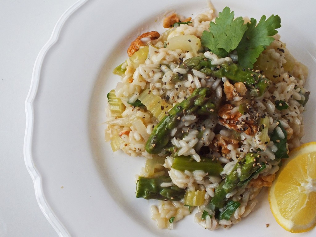 Asparagus and Walnut Risotto